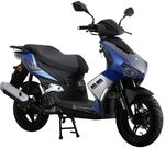 Alpha Motors Motorroller Mustang FI 50 ccm 45 kmh EURO 5 blau-grau