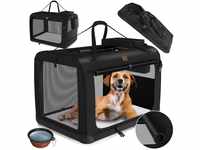 LOVPET® Hundebox Hundetransportbox faltbar Inkl.Hundenapf Transporttasche