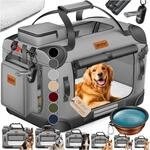 LOVPET&reg; Hundebox Hundetransportbox faltbar Inkl.Hundenapf Transporttasche