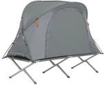 SoBuy Campingzelt 4 in 1 Set Hellgrau 193x145x160cm Funktional