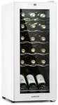 Shiraz 18 Slim Uno Weink&uuml;hlschrank 50l 18Fl Touch-Bedienfeld 5-18&deg;C Wei&szlig; 50...