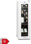 Shiraz 12 Slim Uno Weink&uuml;hlschrank 32l/12Fl.Touch 85 W 5-18 &deg;C LED Wei&szlig; 32 Liter /