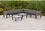 Merxx Lounge Set Amantea Ecksofa doppelt ausziehbar, zwei Tische, Sitzkissen