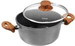 STONELINE&reg; Back to Nature Kochtopf 20 cm, mit Glasdeckel, Made in Germany