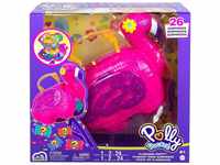Mattel HGC41 - Polly Pocket - Flamingo-Party inkl. Figuren und Zubehör