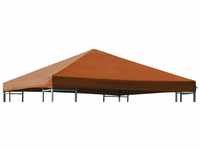 DEGAMO Ersatzdach für Metall- und Alupavillon 3x3 Meter terracottafarben,