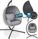 KESSER&reg; Luxe H&auml;ngesessel mit Gestell + weicher Sitzkissen, Seitenpolsterung, Sitz-