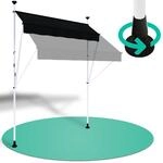 Strattore Klemmmarkise / Balkonmarkise Sonnenschutz 350 cm - Anthrazit