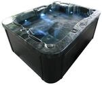 HOME DELUXE Outdoor Whirlpool BLACK MARBLE PURE - 210 x 160 cm f&uuml;r 3 Personen