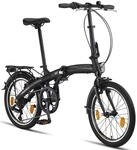 Licorne Bike Phoenix 2D, 20 Zoll Aluminium-Faltrad-Klapprad, Scheibenbremse,