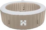 HOME DELUXE Outdoor Whirlpool SPLASH inkl. Abdeckung - &Oslash;208 cm 6 Personen Beige