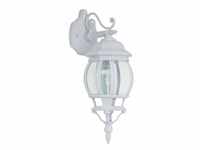 BRILLIANT Lampe Istria Außenwandleuchte hängend weiß 1x A60, E27, 60W, geeignet