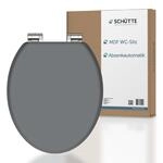 Sch&uuml;tte MDF WC-Sitz SPIRIT GREY, Toilettendeckel mit Absenkautomatik