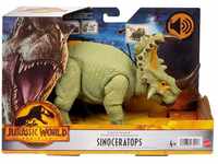 Mattel HDX43 - Jurassic World - Dominion - Roar Strikers - Sinoceratops, Dinosaurier