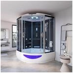 HOME DELUXE Dampfdusche mit Whirlpoolfunktion und Dampfsauna EXCLUSIVE - 150 x...