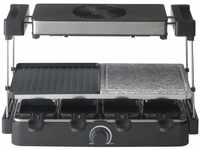 Trebs 15100 - Raclette für 8 Personen mit integriertem Dunstabzug - Steinplatte +