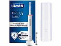 Oral-B Pro 3 3500 White elektrische Zahnbürste inkl. Reiseetui