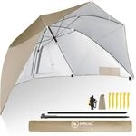 HOMECALL Strandmuschel mit umbrella system, UV-resistentes 50+ Umfunktionieren, f&uuml;r