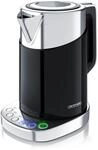 Arendo Wasserkocher 1,7 l, 3000 W, Edelstahl, Schnellkoch Funktion,