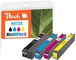 Peach HP 973 X 4 Druckerpatronen XL (bk, c/m/y) ersetzt HP No. 973X, L0S07AE,