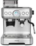 H.Koenig Espressomaschine mit Mahlwerk EXPRO980, K&ouml;rnungsbeh&auml;lter, 15 Mahlgr&ouml;&szlig;en,