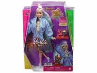 Mattel HHN08 - Barbie - Extra - Puppe in blauem Paisley-Print Rock & Jacke, mit