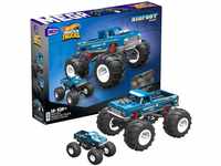 Mattel HHD20 - Mega - Hot Wheels - Monster Trucks - Bigfoot 4x4x4, Bausatz + Die-Cast