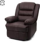 Fernsehsessel MCW-G15, Relaxsessel Liege Sessel, Leder + Kunstleder...