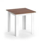 Vicco Esstisch Karlos Esszimmertisch Nussbaum Wohnzimmer K&uuml;chentisch 80cm Wei&szlig;