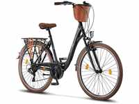 Licorne Bike Violetta Premium City Bike in 28 Zoll - Fahrrad für Mädchen, Jungen,