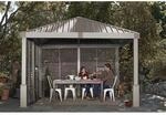 Sojag Aluminium Pavillon Nanda 12x12 Champagner/Taupe