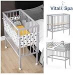 Beistellbett SOPHIE Grau Babybett Stillbett Stubenbett Nestchen Boxspringbett 2