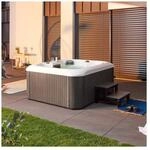 HOME DELUXE Outdoor Whirlpool mit Treppe und Thermoabdeckung SEA STAR 180 x 160...