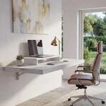 Wandtisch MCW-H48, Wandklapptisch Wandregal Tisch, klappbar Massiv-Holz ~...