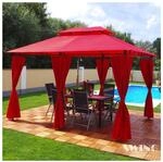Swing&Harmonie Luxus LED - Pavillon 3x4m Minzo - inkl. Seitenw&auml;nde mit LED