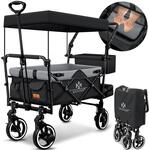 KESSER&reg; Bollerwagen Faltbar GTS-9100 mit Dach Handwagen Transportwagen klappbar