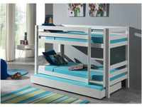 Vipack Furniture Etagenbett Pino mit Bettschublade, weiß