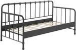 BRONXX Daybett mit Liegefl&auml;che 90 x 200 cm Schwarz matt