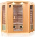 Dewello&reg; Infrarotkabine Infrarotsauna HALEY 160cm x 160cm inkl. 8 Keramikstrahler,