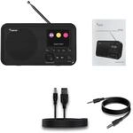 LEICKE DJ ROXXX DAB+ Radio mit Bluetooth 5.0, K&uuml;chenradio, 2000mAh Batterie