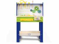 Baby Vivo Spielwerkbank / Werkbank für Kinder aus Holz - Luigi mit drehbaren