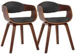 CLP 2er-Set Esszimmerst&uuml;hle Kingston, ergonomisch mit gepolsterter R&uuml;ckenlehne,