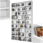 tectake&reg; CD DVD Regal, in Holzoptik, h&ouml;henverstellbare und herausnehmbare