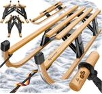 KESSER&reg; Holzschlitten Premium Schlitten faltbar Kinder Faltschlitten...