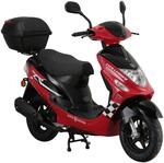 Alpha Motors Mofaroller CityLeader 50 ccm 25 kmh EURO 5 rot inkl. Topcase