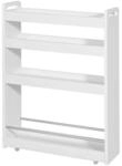 SoBuy K&uuml;chenwagen mit 4 Shelves Wei&szlig; 60x18x81,5cm Funktional