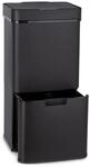 Royal Trash Matte Black Sensor-M&uuml;lleimer 72 Liter Edelstahl