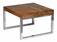 FineBuy Sheesham Couchtisch Wohnzimmer Tisch Beistelltisch 60 x 60 cm Massivholz