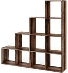 Vicco Treppenregal Raumteiler Stufenregal 10 F&auml;cher Old Style - B&uuml;cherregal