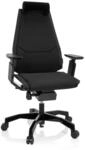 hjh OFFICE High End B&uuml;rostuhl GENIDIA BLACK Stoff mit Armlehnen